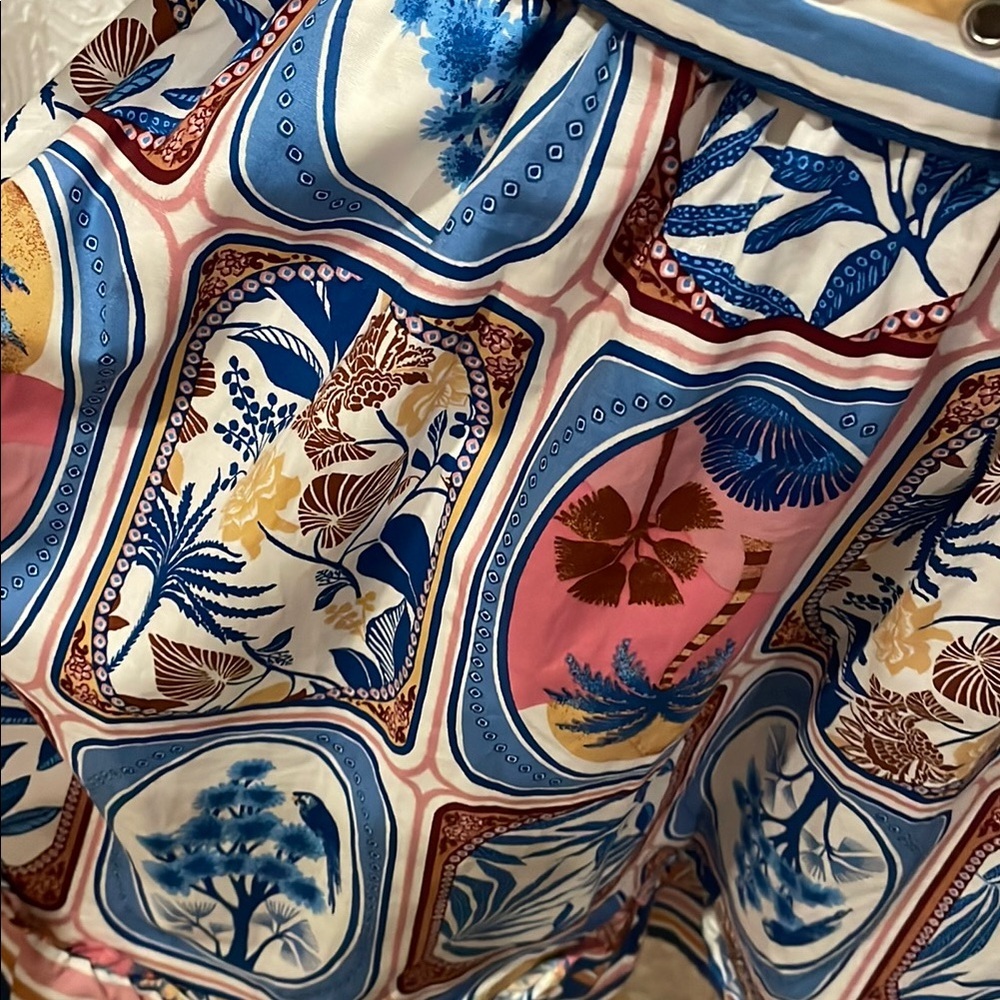 NWT JOIE Cotton Floral Patterned Dress with Belt 10 POCKETS! Farm Rio Look - Picture 6 of 11